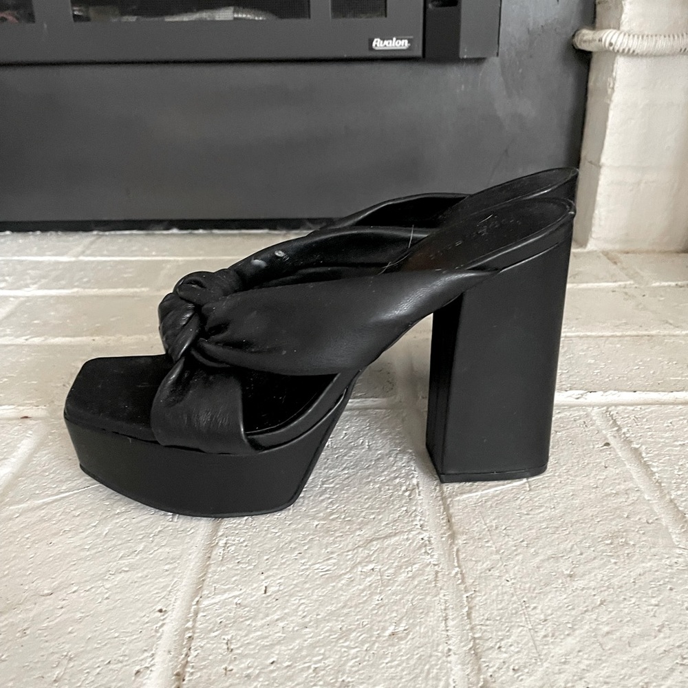 Kaia Black Open Toed Platforms By Open Edit. New … - image 1